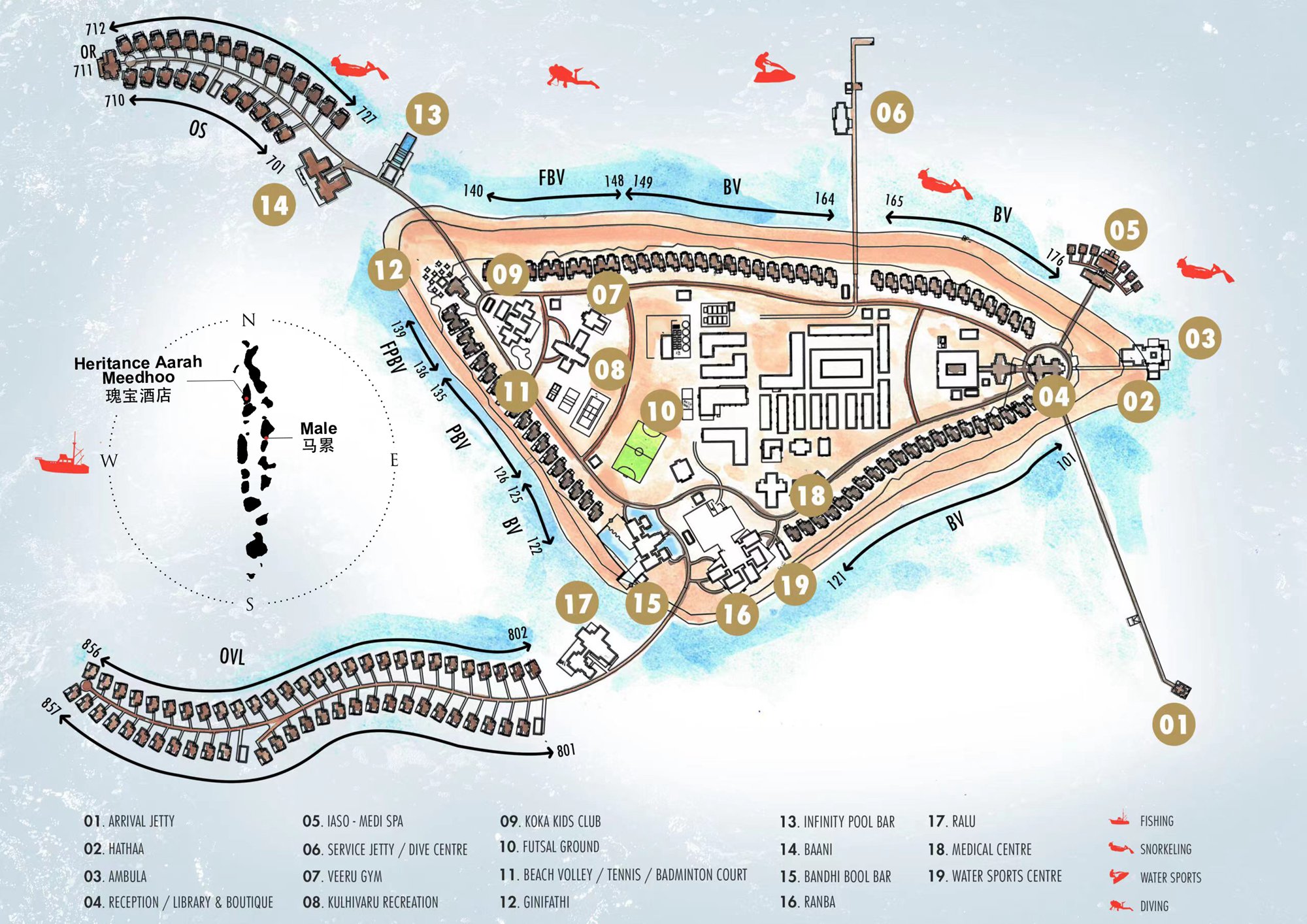 度假村地图
