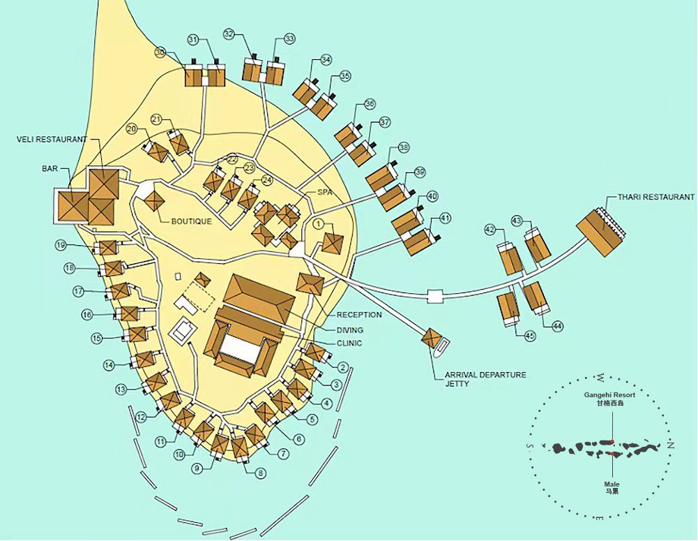 度假村地图