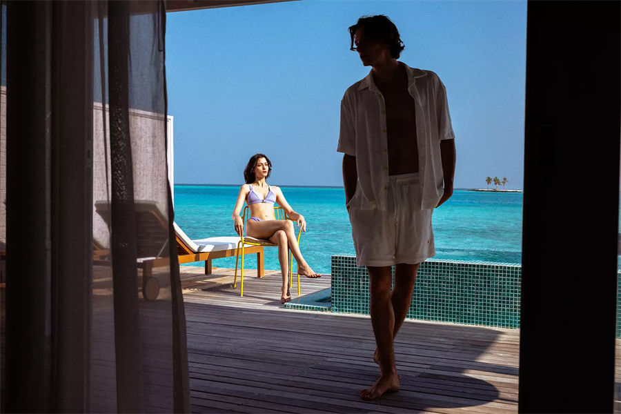 芙拉瓦希 - 泻湖水上泳池别墅图片3 - The Standard，Huruvalhi Maldives Lagoon Overwater Pool Villa Photo 3