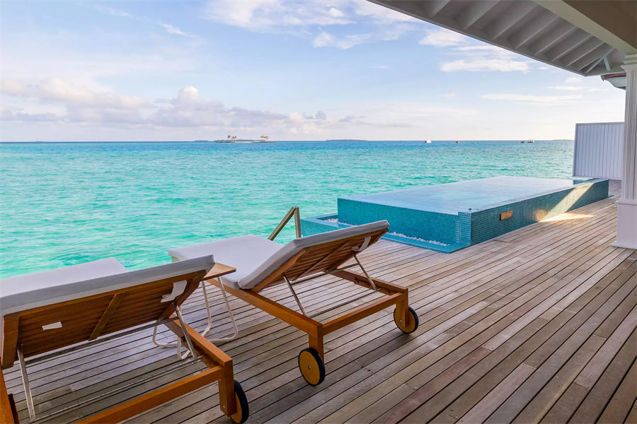 芙拉瓦希 - 双卧泻湖水上泳池别墅图片4 - The Standard，Huruvalhi Maldives 2 Bedroom Lagoon Overwater Pool Villa Photo 4