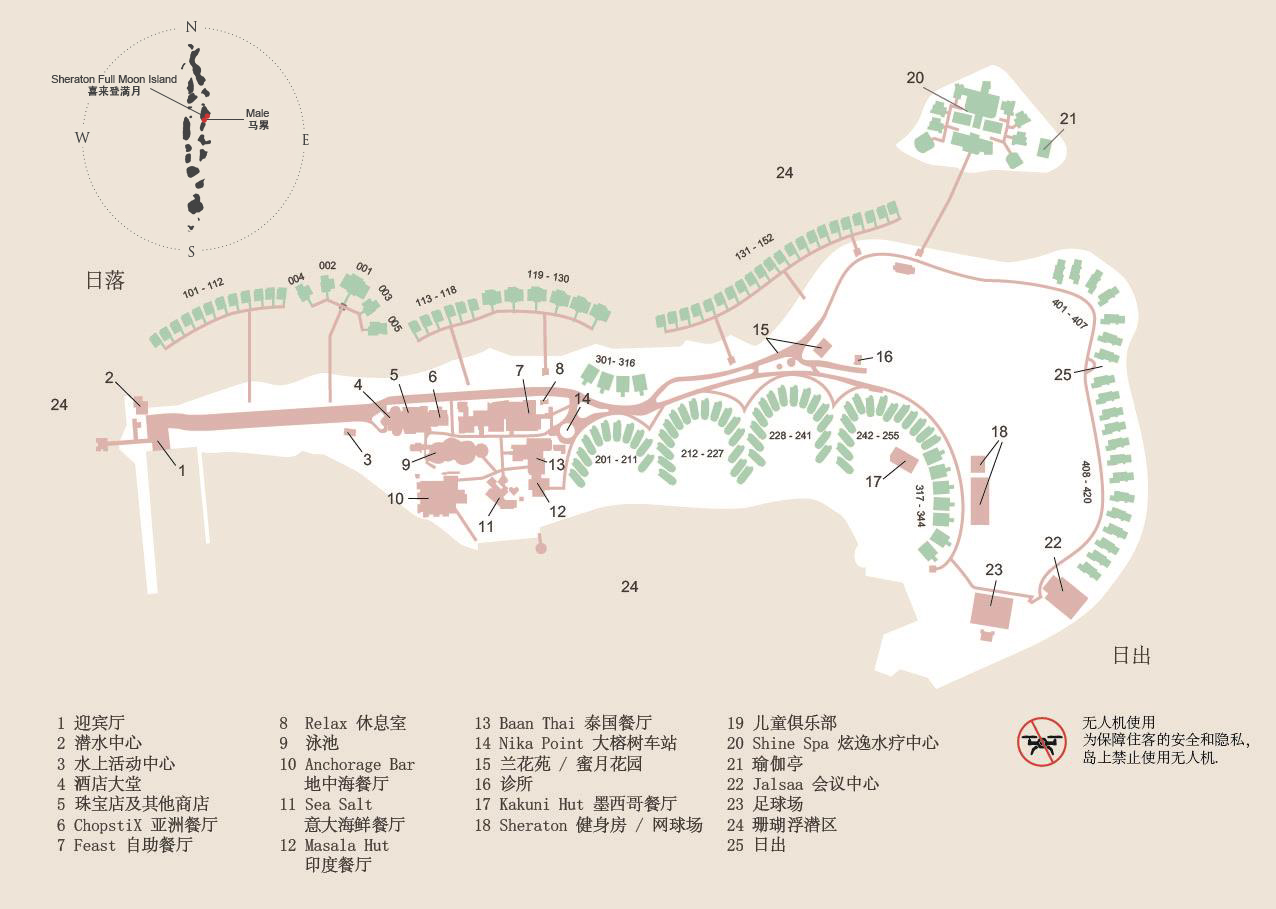 度假村地图