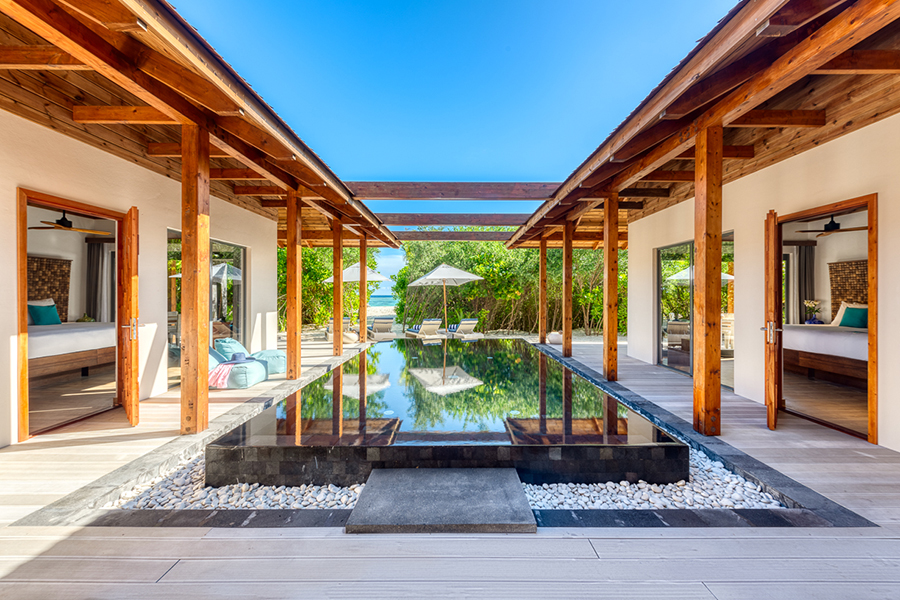 三居室海滩泳池住宅