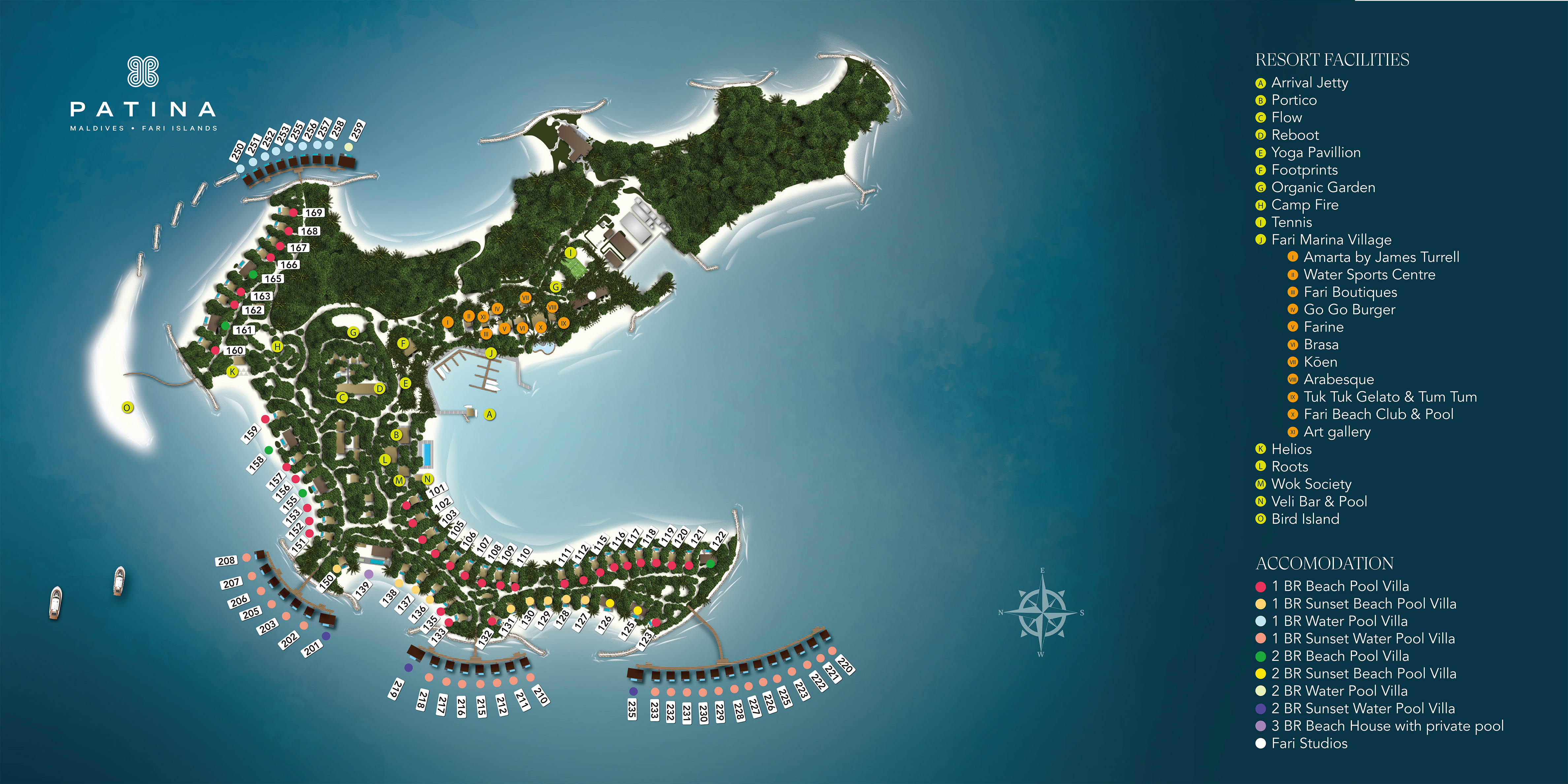 度假村地图